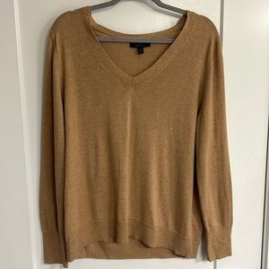 Camel Brown XL Banana Republic V Neck Sweater